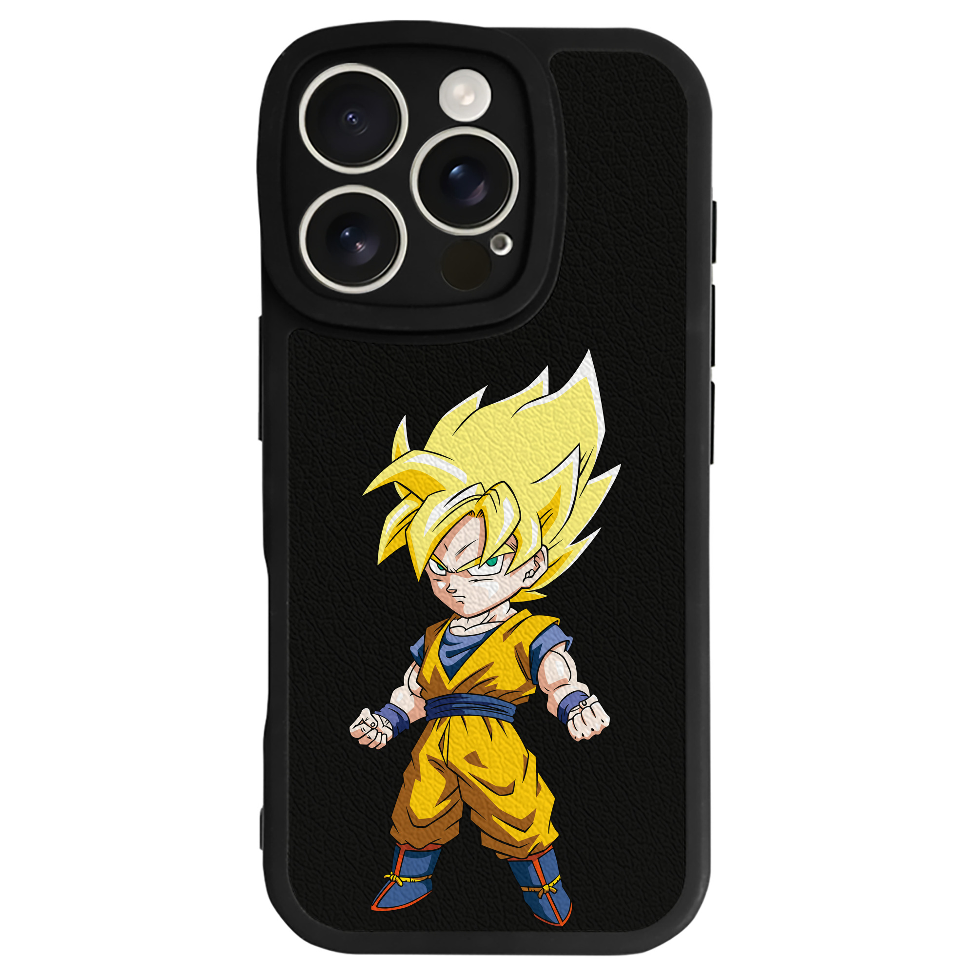 （画像用） ドラゴンボール 孫悟空（そん ごくう）Son Goku カカロット DRAGON BALL Kakarotto 【iPhone 16シリーズ対応】シリコンスマホケース（レザー調） 材質：シリコン